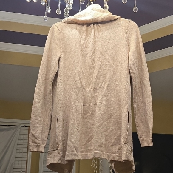 Fenn Wright Manson 100% Merino Wool Beige Draped Cardigan - Picture 4 of 13
